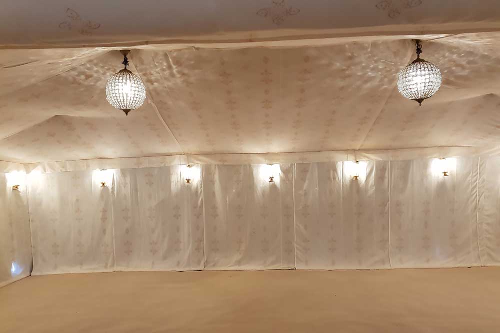 9x6m Arabian Tent with Jasmine Linings.
