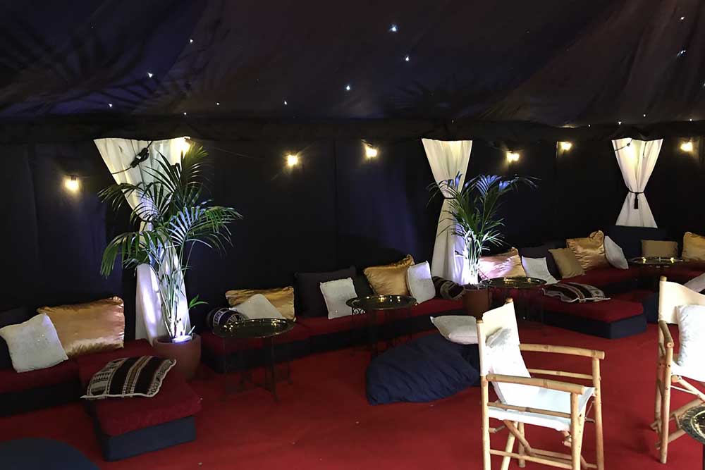 Starcloth Lining with Low-Level Seating.