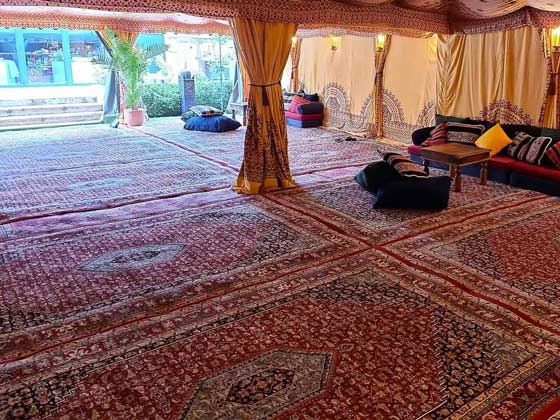 Arabian Carpets Inside a Bedouin Tent